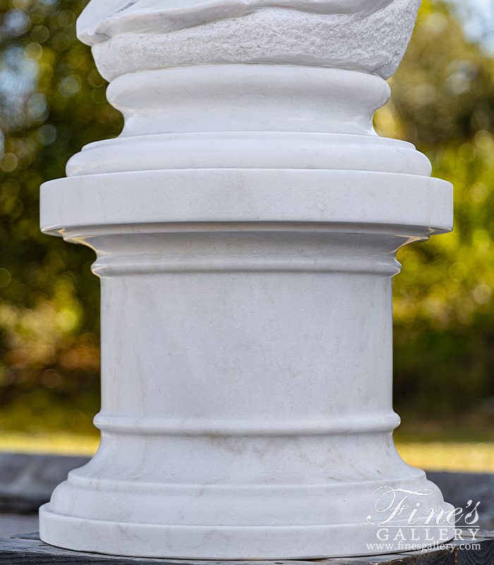 Marble Statues  - Allegorical Nymph In Pure White Marble - MS-1345